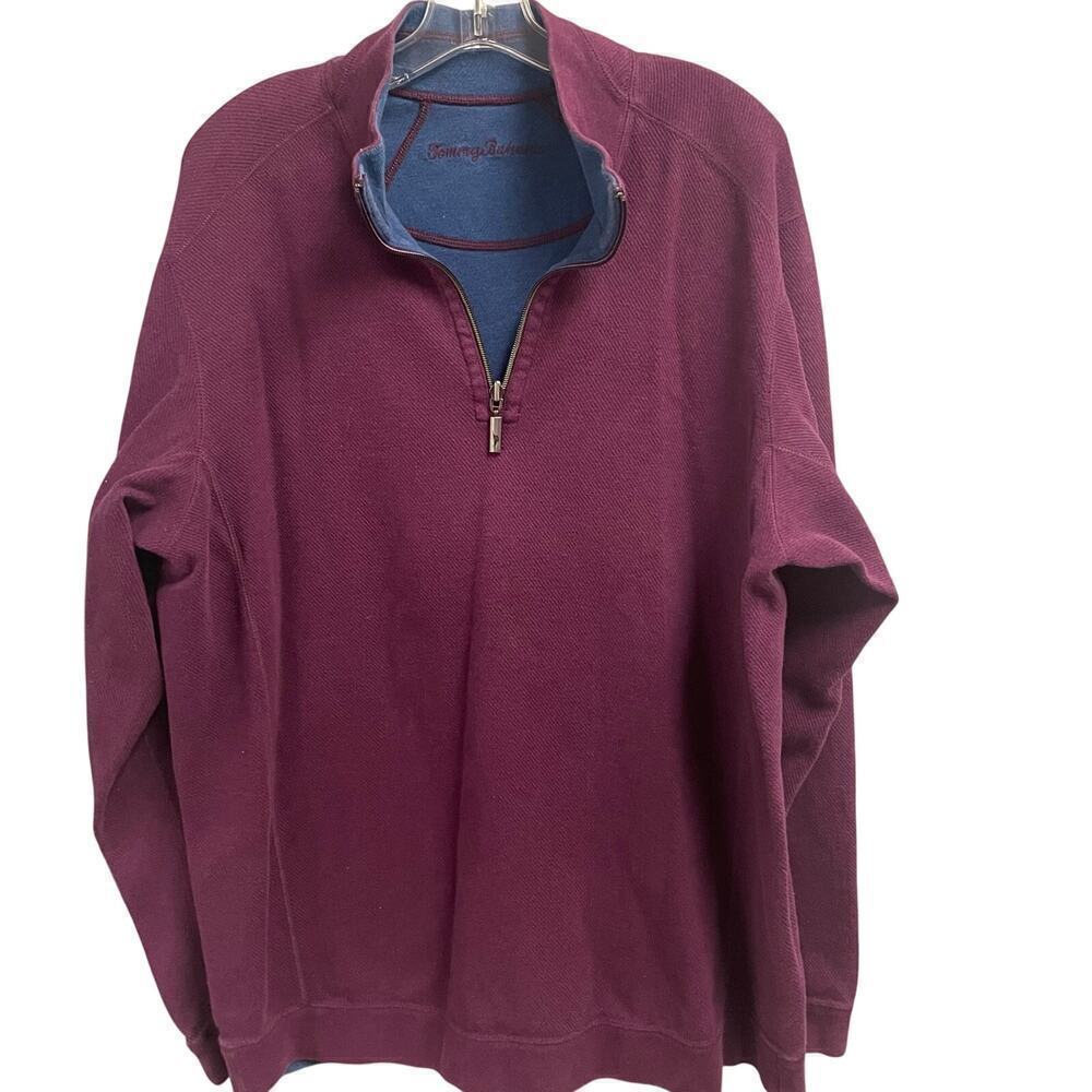 Tommy Bahama Reversible Quarter Zip XXL Mens Flip Coast Half Zip